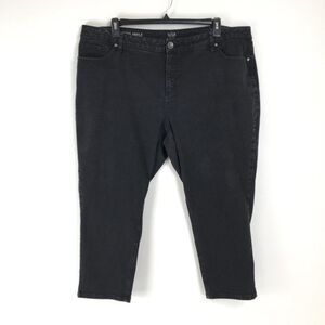 a.n.a Skinny Ankle Stretch Denim Jeans Women's Plus 24W Black High Rise Casual